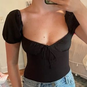 Princess Polly Black Bodysuit